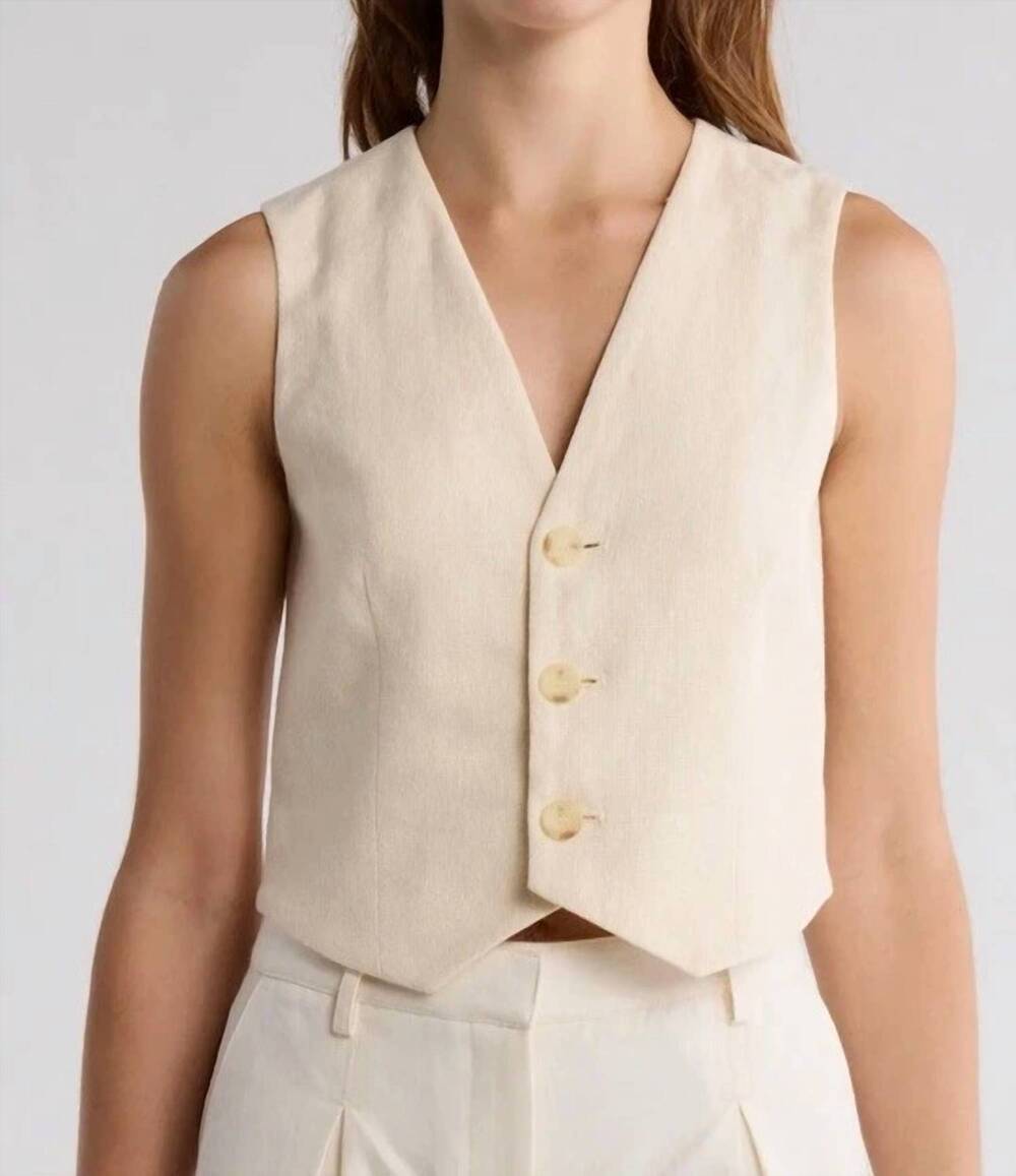 NEW A.L.C. maxwell vest in bone